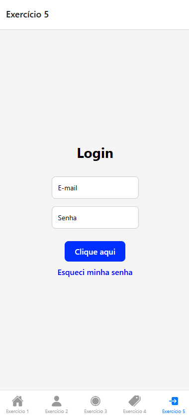 Imagem do projeto Tela de login